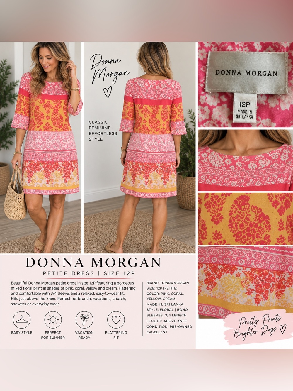 Beautiful Donna Morgan petite dress in size 12P